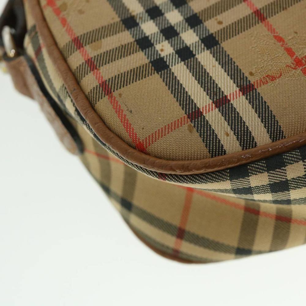 BURBERRYSs Nova Check Shoulder Bag Nylon Beige Auth ti1214 - Picture 13 of 13
